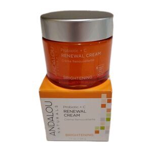 Andalou Naturals Probiotic + C RENEWAL CREAM 1.7oz Brightening New In Box